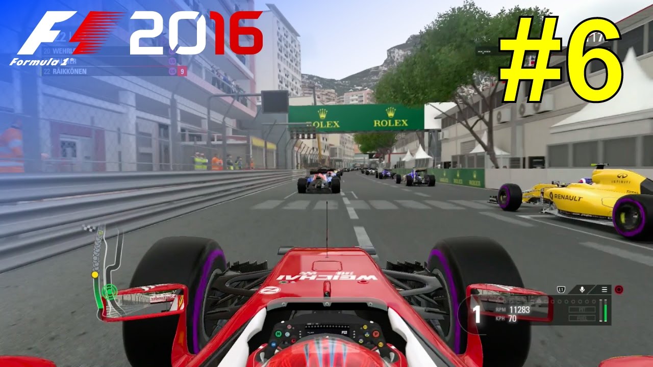 F1 2016 - Let's Make Kimi World Champion Again #6 - 100% Race 'Monaco'