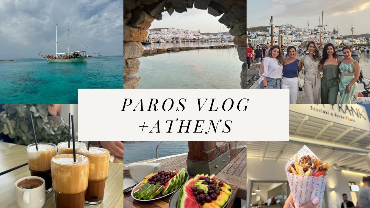 Paros vlog | Girls trip - Boat day, dinner at Barbarossa, favorite Greek island? | Vlog #35