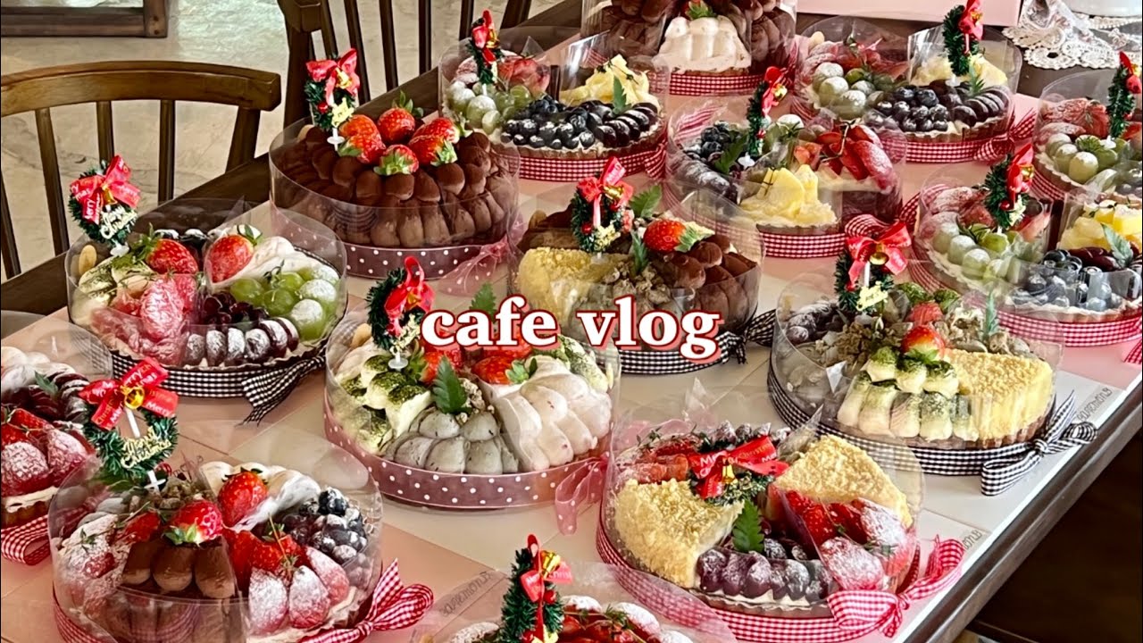 [Eng][cafe vlog] 💛하루종일 디저트 만드는 카페사장브이로그🍰, 알록달록 눈이 행복해지는 10분💚, 당충전 필요한 사람 모여랏🙋‍♀️💕