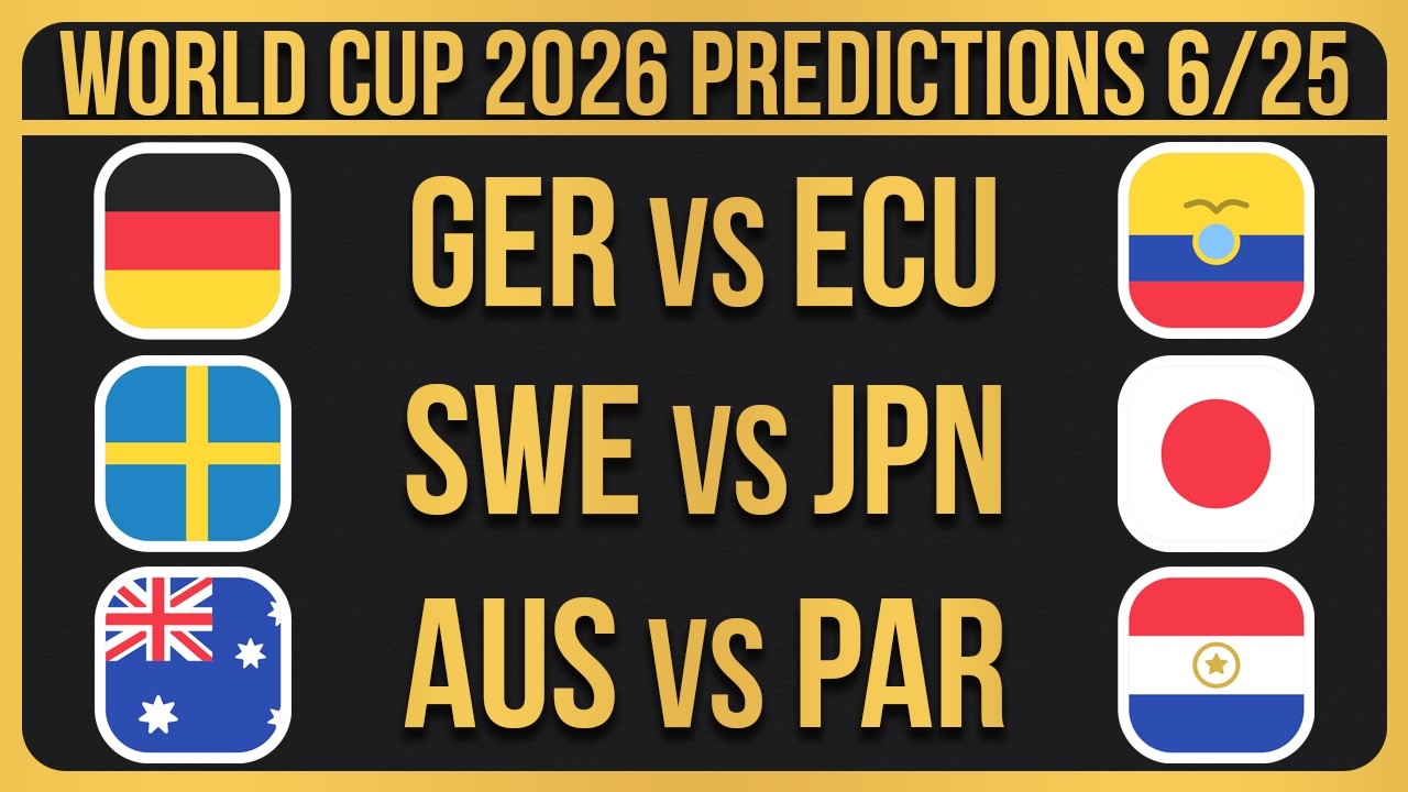 World Cup 2026 Predictions Today 6/25/26 | Thursday World Cup Picks & Best Bets