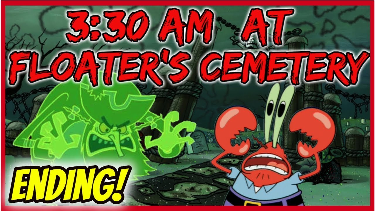 3:30 AM At Floater's Cemetery FULL GAME & ENDING! | New 3am At The Krusty Krab DLC