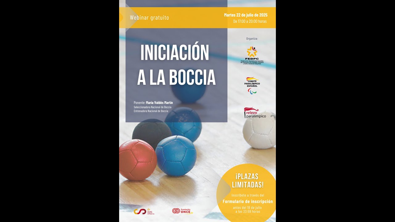 Webinar Iniciación a la Boccia FEDPC 2025