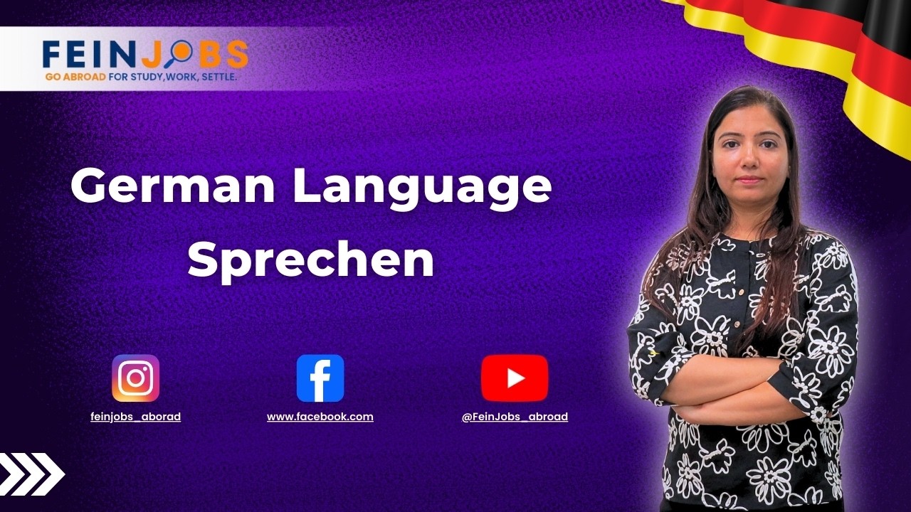 German Language Sprechen |  🇩🇪 | Feinjobs | Study Abroad Experts #learngerman #studyabroad #feinjobs