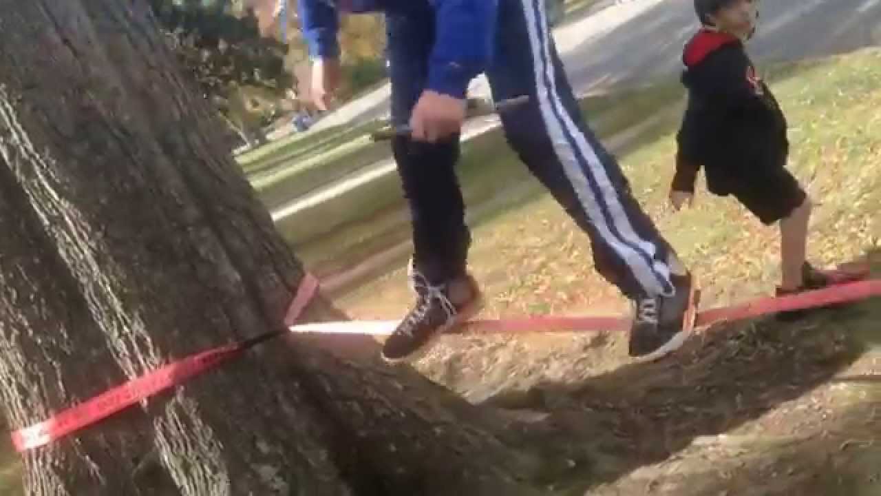 Slack-line beginners