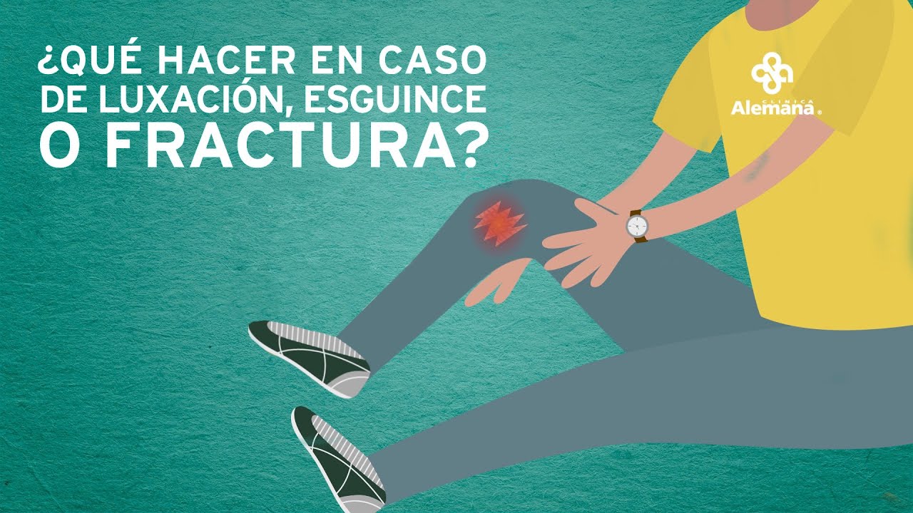 ¿Qué hacer en caso de luxación, esguince o fractura? | Clínica Alemana
