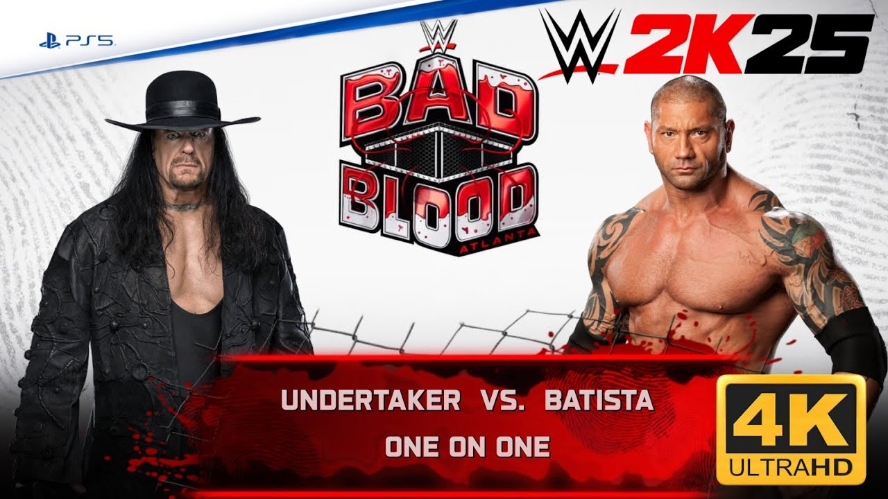 UNDERTAKER VS BATISTA!!!! 4K PS5