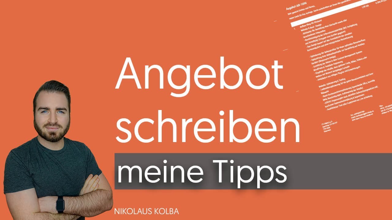 Agentur Angebot richtig schreiben + Praxis Beispiel - Meine Tipps