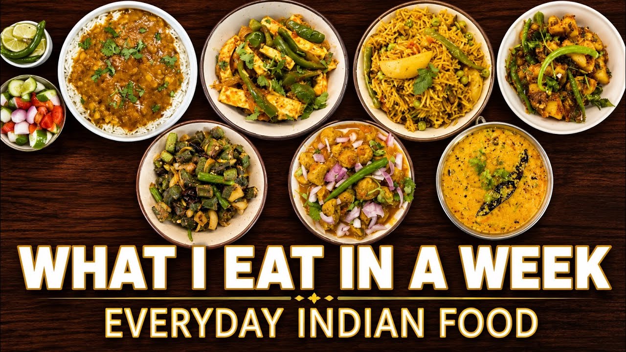 What I Eat in a Week | Easy Indian Vegetarian Meals for Busy Days