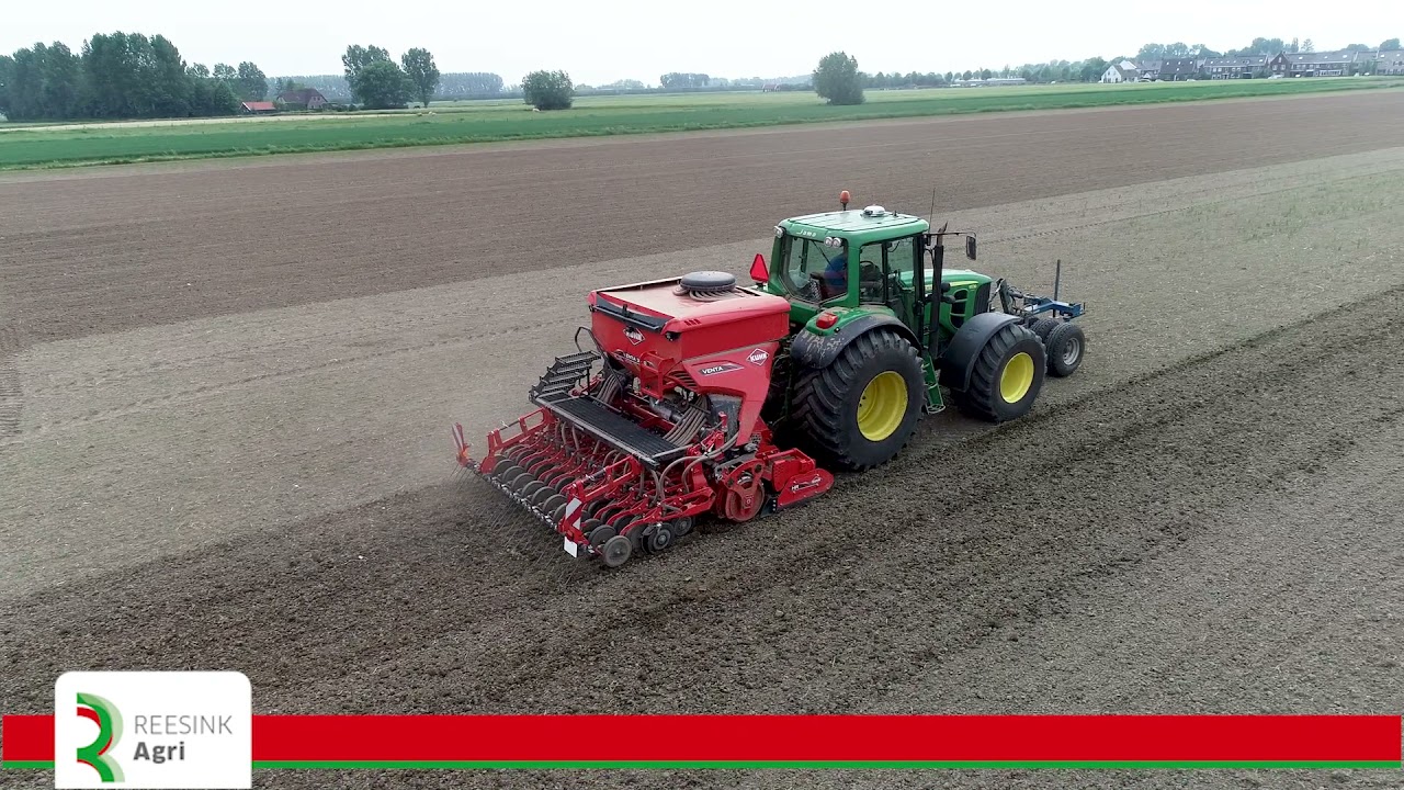 ERWTEN ZAAIEN MET DE KUHN VENTA & HR 3040 ROTORKOPEG OOMEN BV