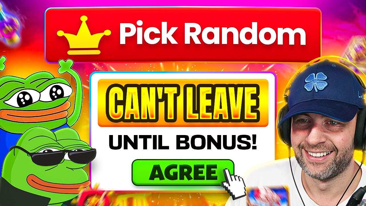 PICK RANDOM CHOOSES OUR GAMES... but we CAN'T LEAVE UNTIL IT BONUSES!!