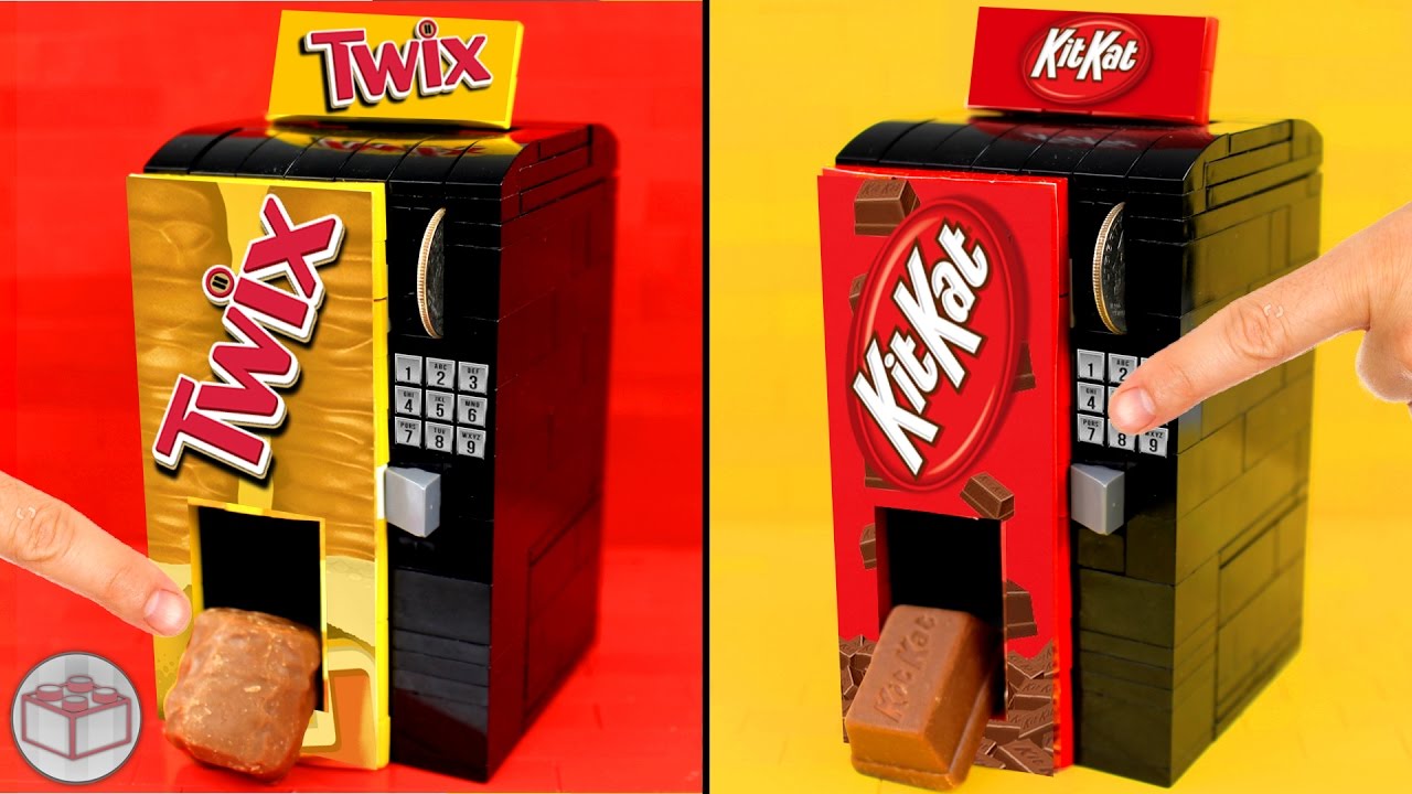 How to Build Custom LEGO Vending Machines | Kit Kat, Twix, Snickers