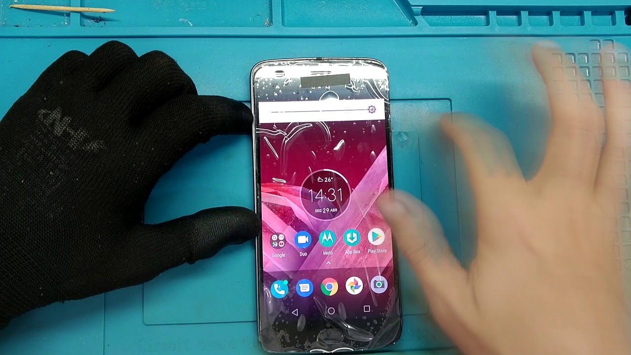 TROCA DE FRONTAL MOTO Z2 PLAY XT1710-07 SCREEN REPLACEMENT