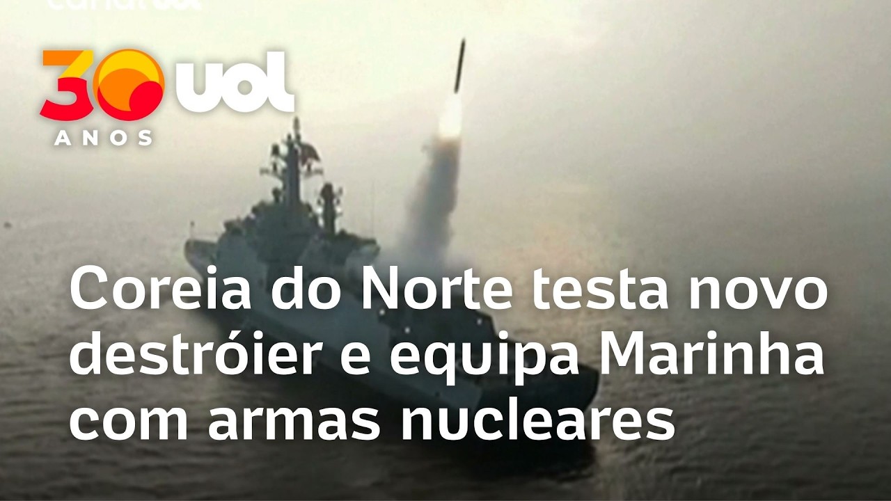 Marinha da Coreia do Norte está sendo equipada com armas nucleares, afirma Kim Jong Un