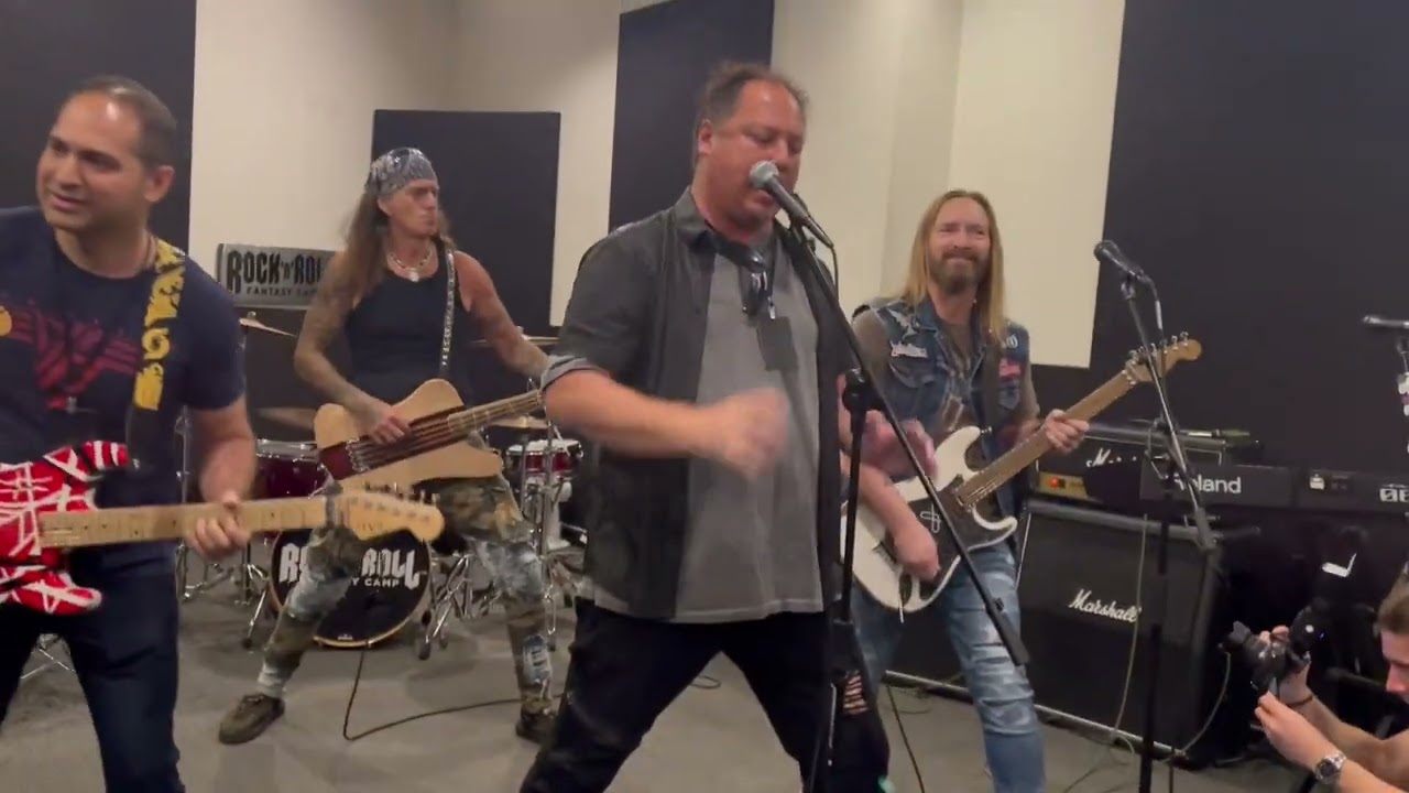 Michael Anthony of Van Halen plays Somebody get me a Doctor at Rock Camp in Hollywood Ca 03/15/2024