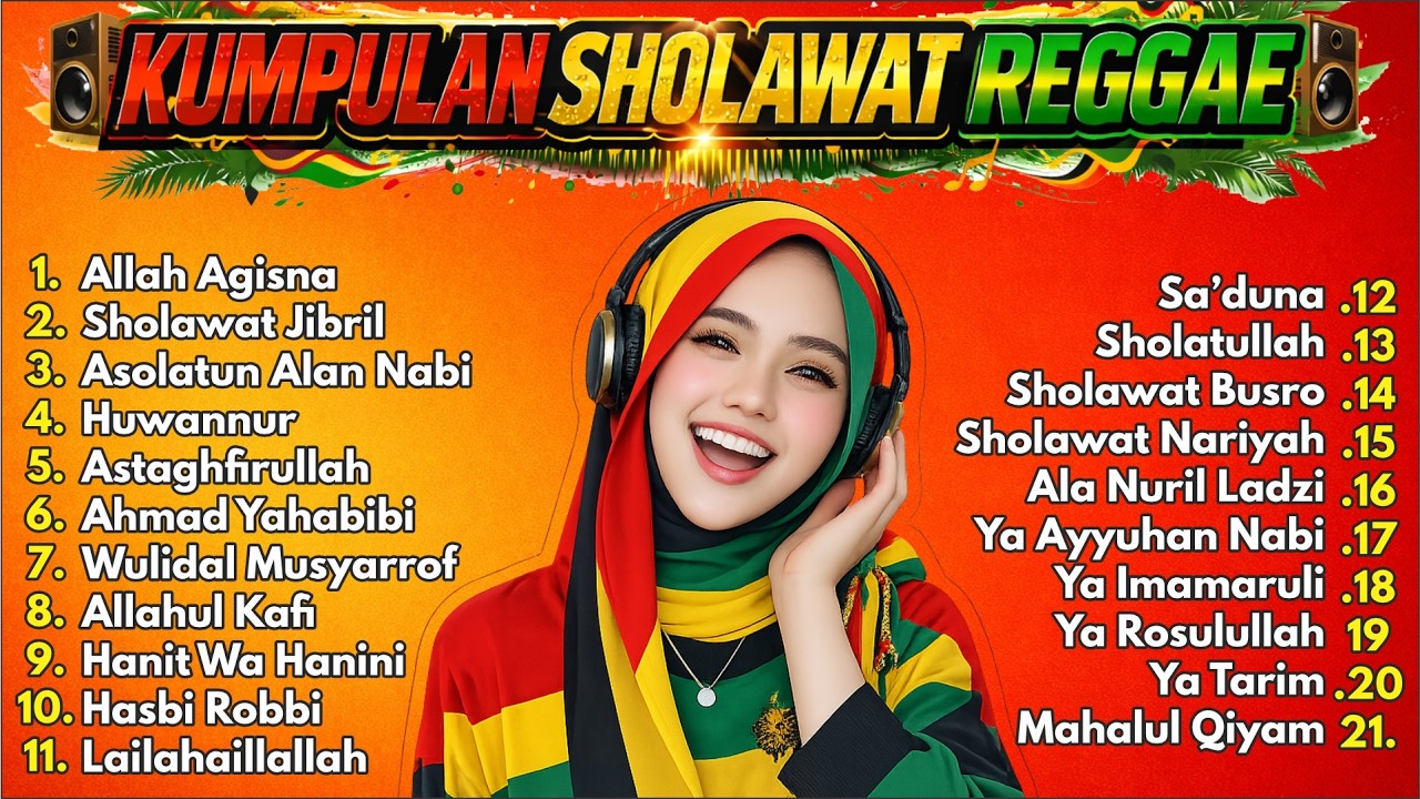 ✨ KUMPULAN SHOLAWAT REGGAE PENENANG HATI | MUSIK LEMBUT PENYEJUK HATI — MUSIK SANTAI ISLAMI