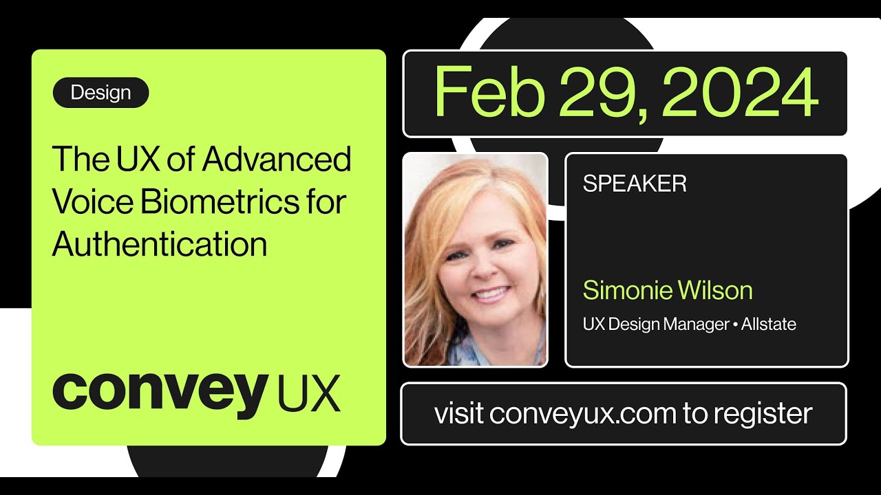 The UX Of Advanced Voice Biometrics For Authentication - Simonie Wilson