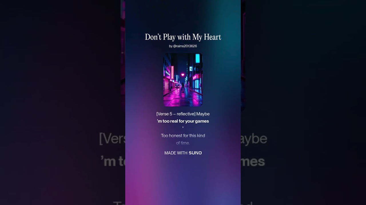 Don’t Play with My Heart