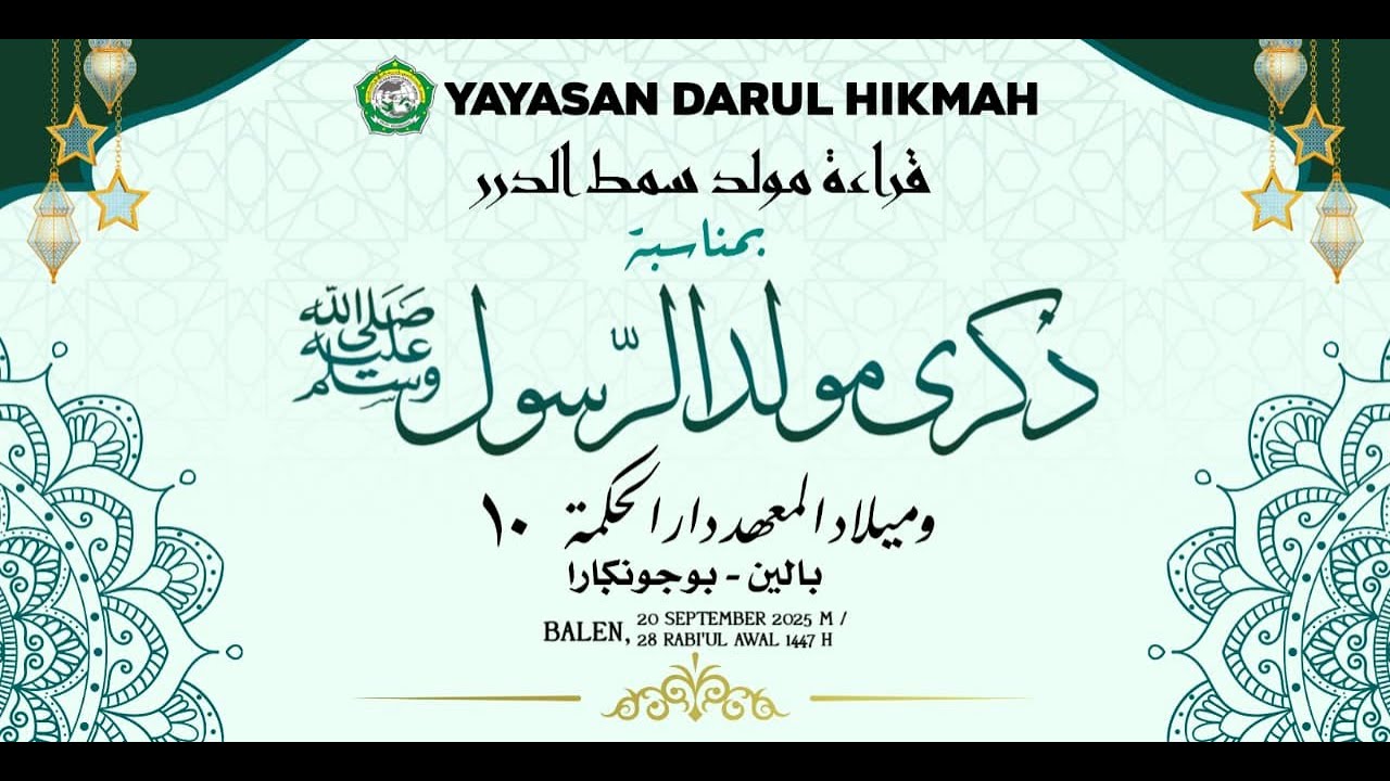 LIVE ACARA PERINGATAN MAULID NABI