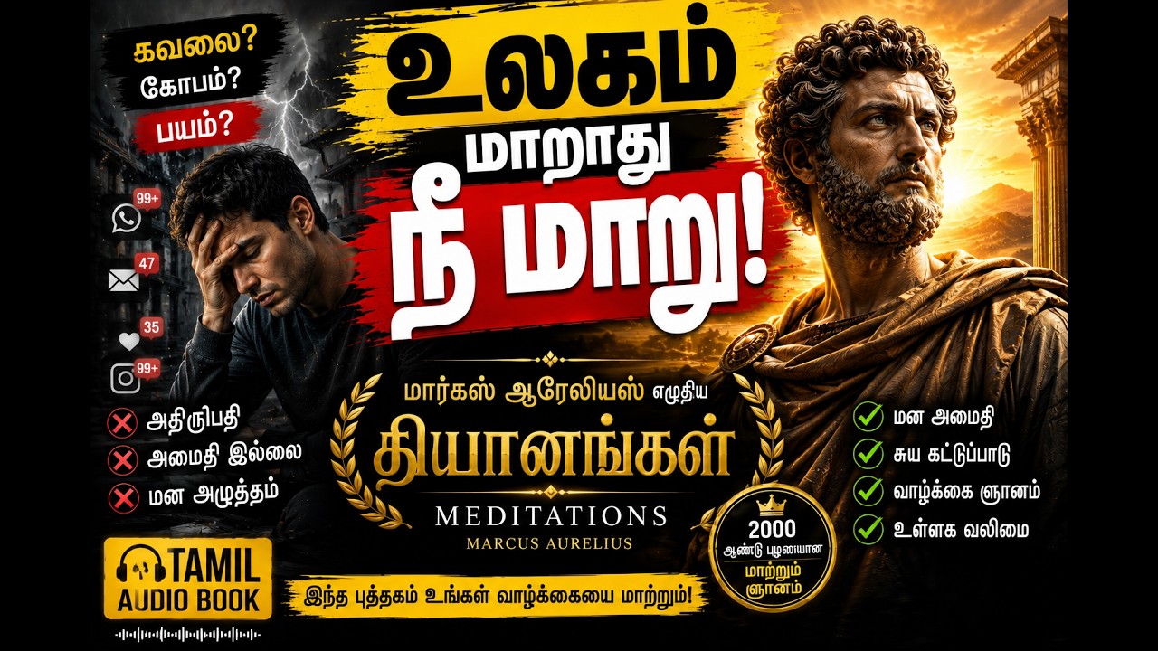 மார்கஸ் ஆரேலியஸ் எழுதிய தியானங்களின் புத்தகச் சுருக்கம்l|tamil audio books
