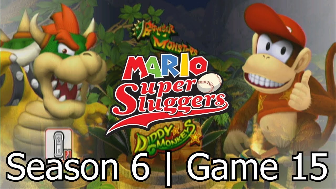 Mario Super Sluggers | Season 6 Game 15 - Bowser vs Diddy @ DK Jungle Night