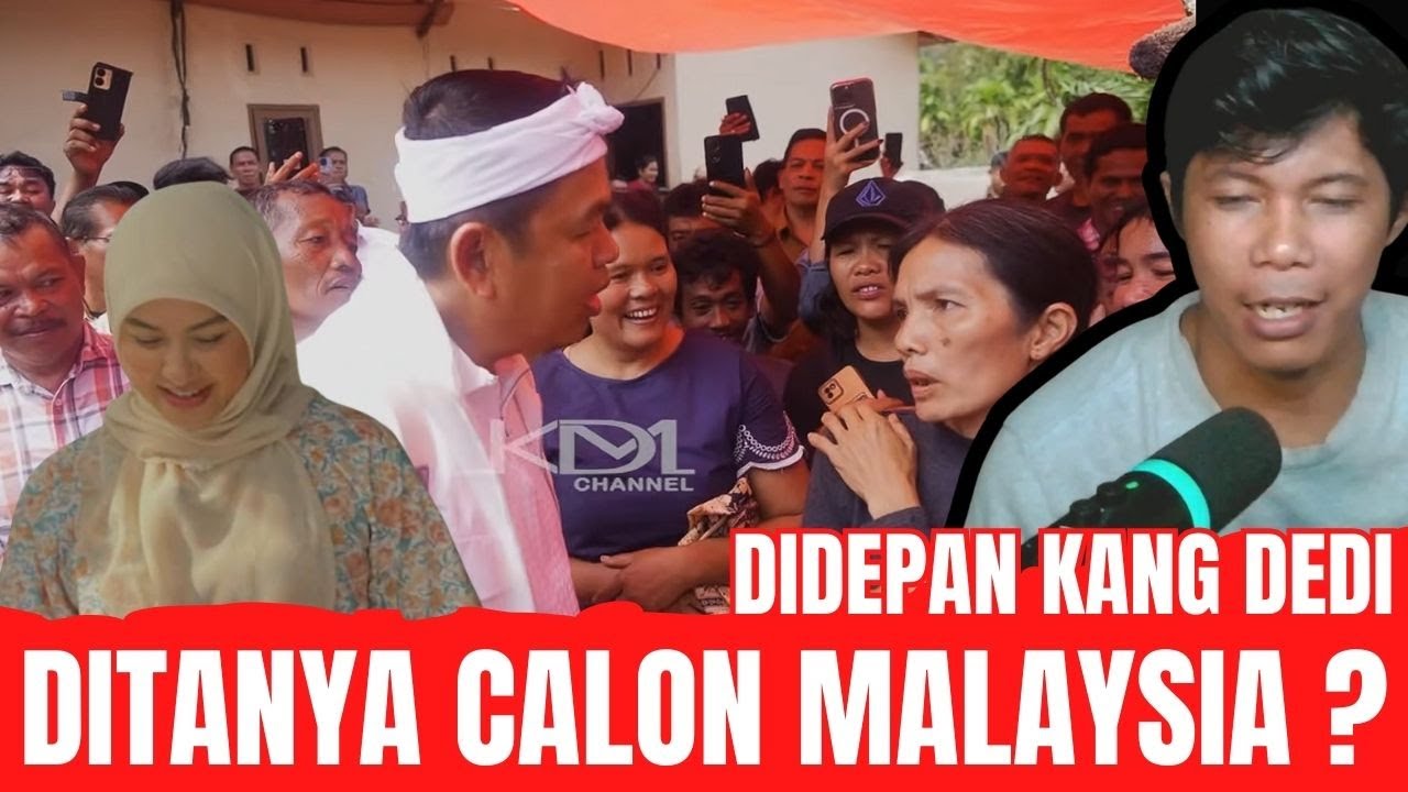 ketika kang dedi ditanya calon malaysia ini jawabannya