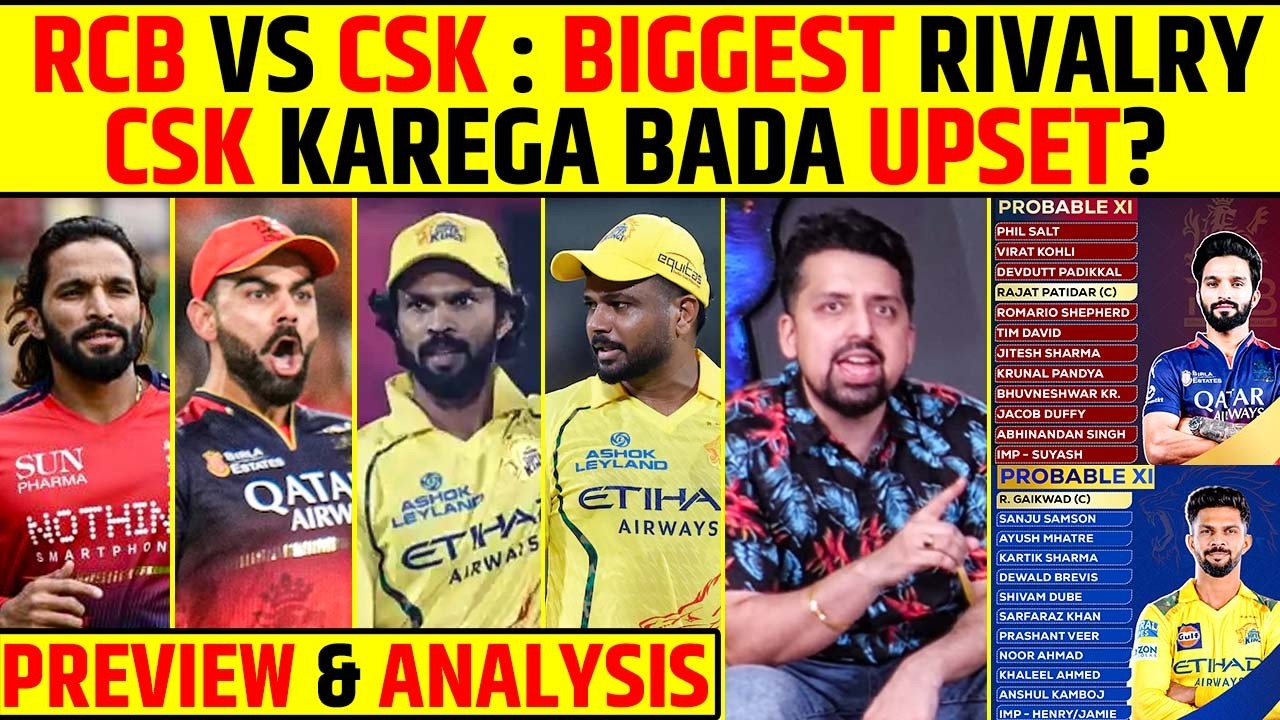 RCB vs CSK 💥 EL CLASICO OF IPL! | CSK SHOCKING WIN COMING? | PREVIEW | #rcbvscsk #viratkohli #ipl
