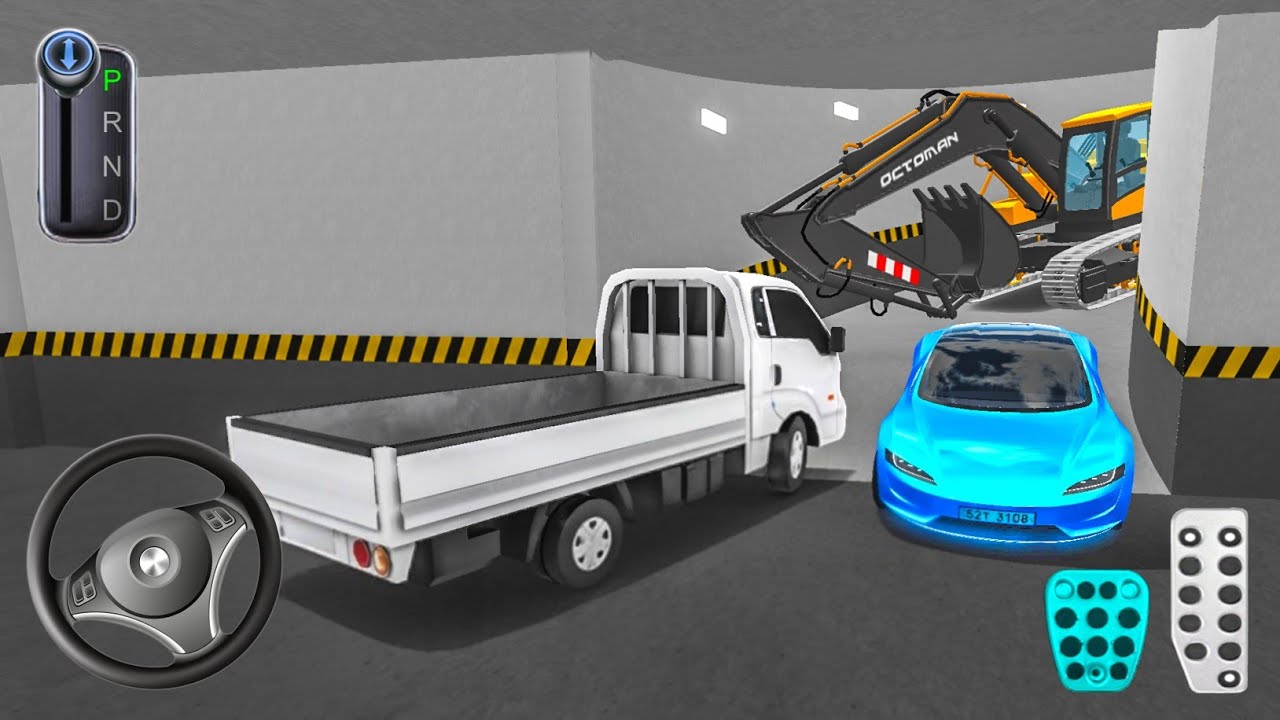 New Kia Pickup Stuck in Parking Garage - 3D Driving Class Game Play - 3D Parking Class 2025