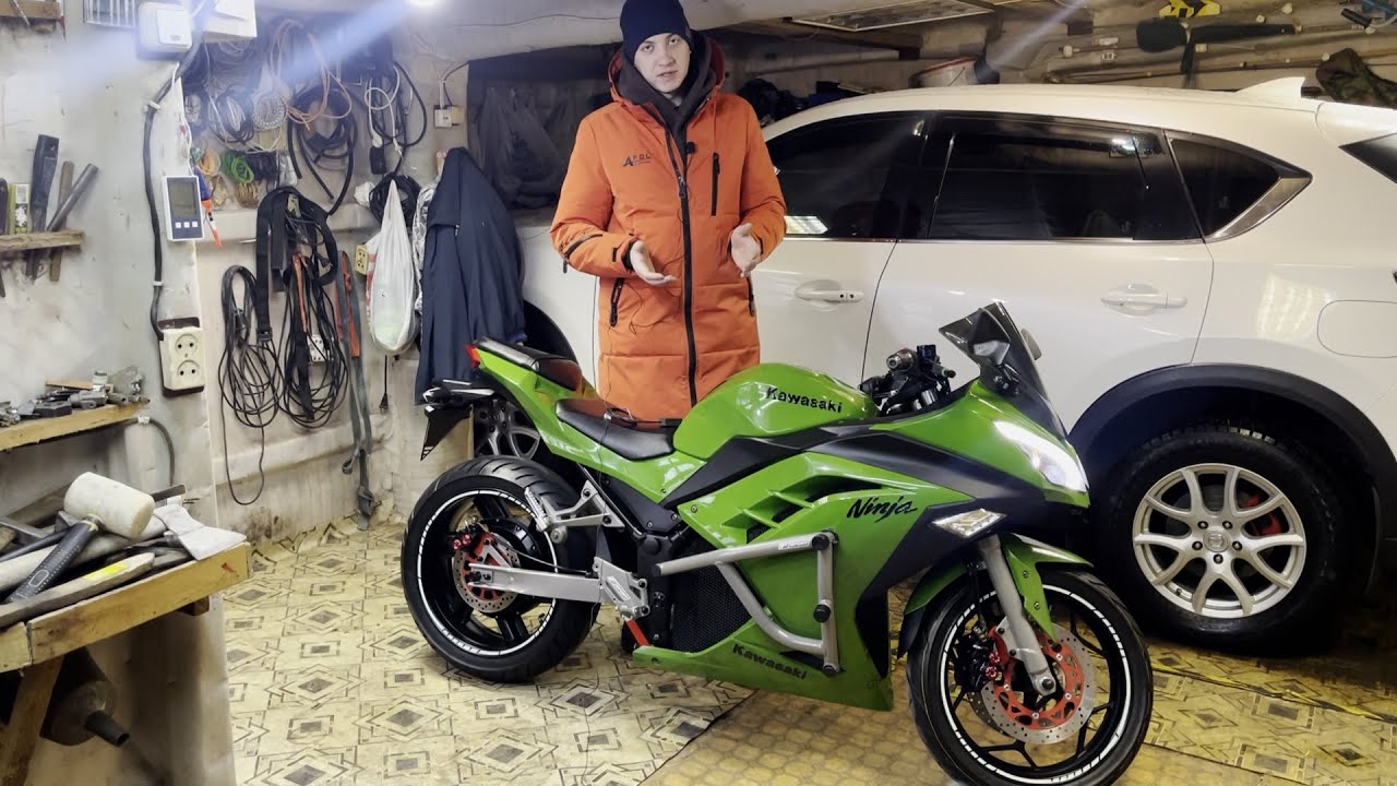 Электромотоцикл 4 кВт. Kawasaki Ninja. ПРОДАЖА!