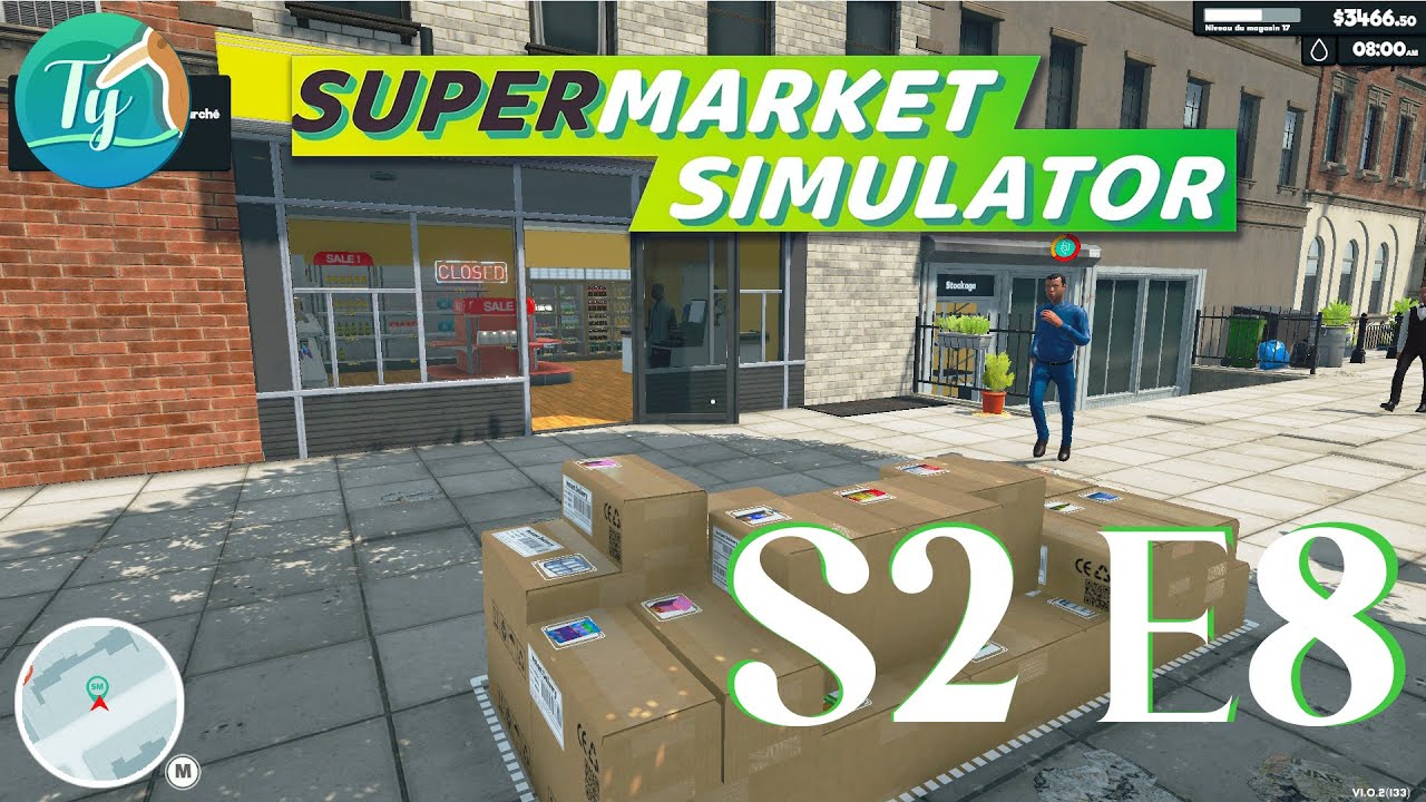Supermarket simulator S2 E8: Je craque, j’embauche un petit restocker pour tenir le rythme !
