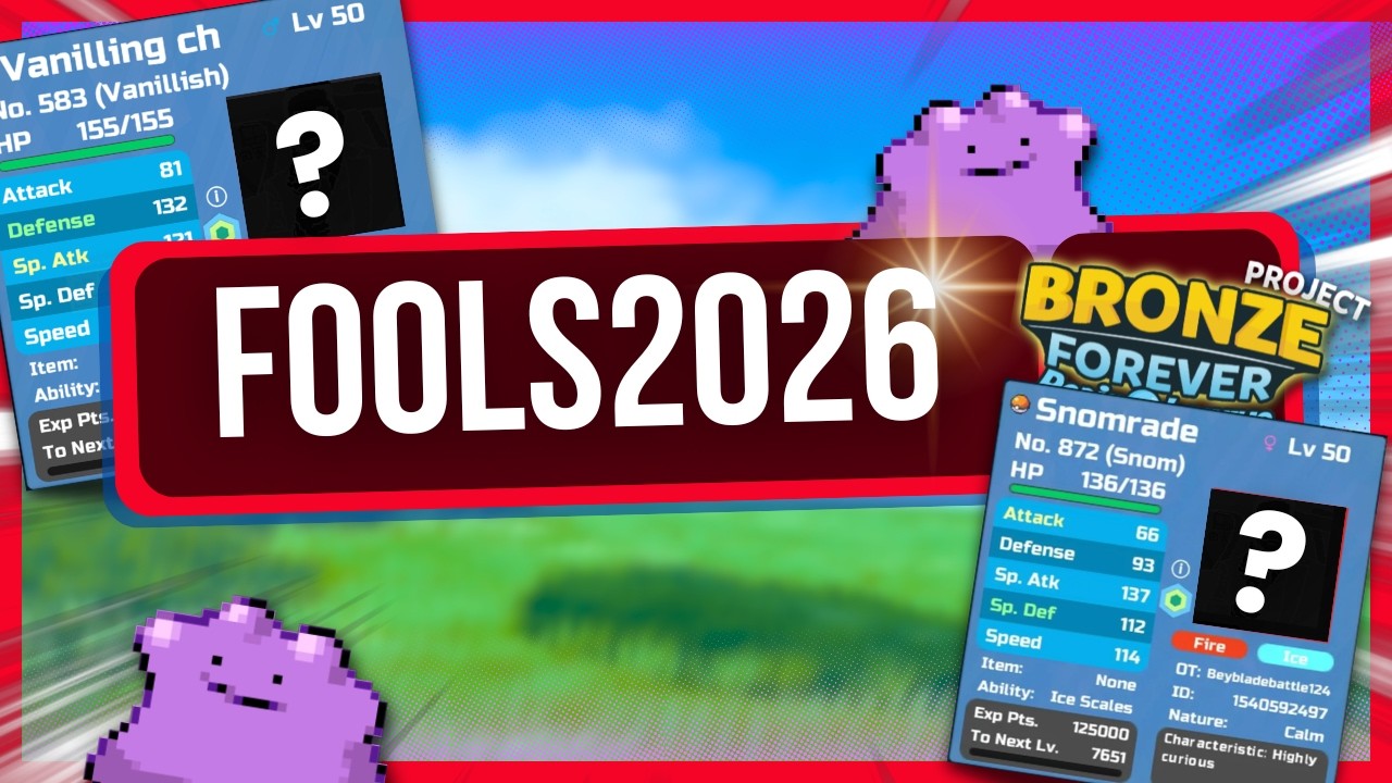 Коды PBF на 1 апреля 2026 года!! | Pok&eacute;mon Brick Bronze