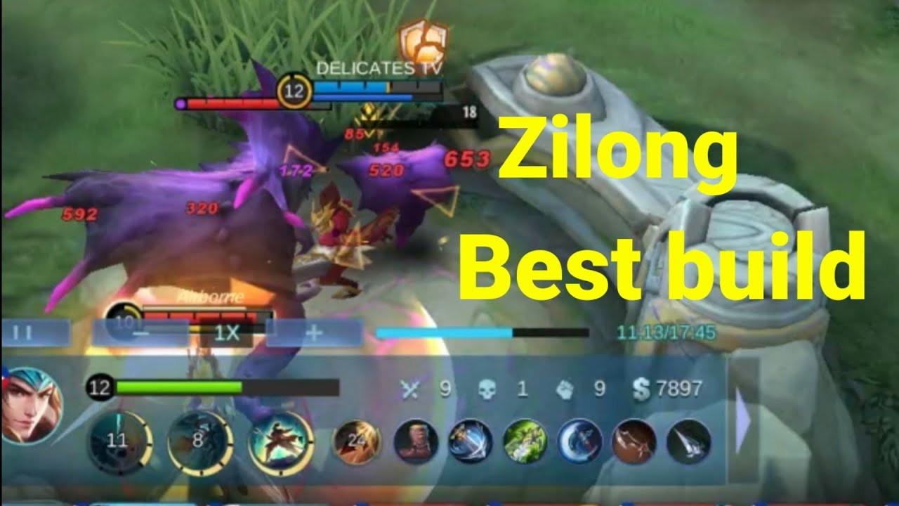 Zilong Mvp best build