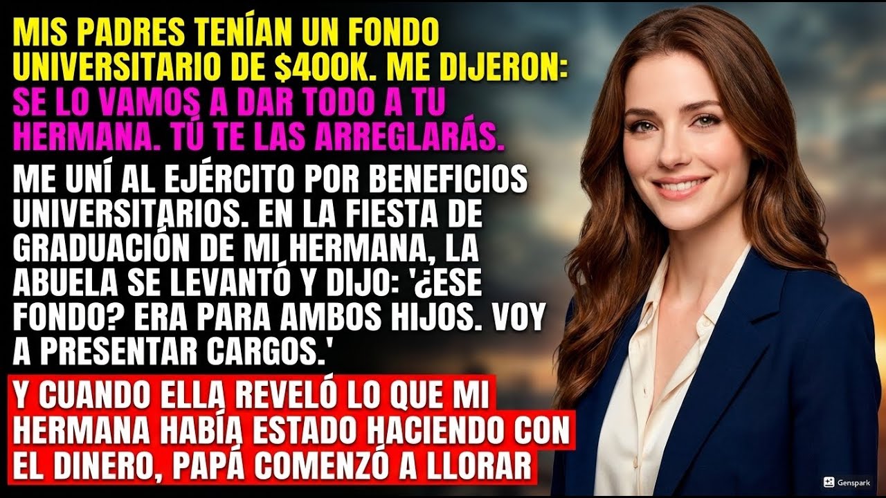 Mis Padres Pagaron la Universidad de Mi Hermana Pero No la Mía—Entonces Papá Lloró en Su Graduación