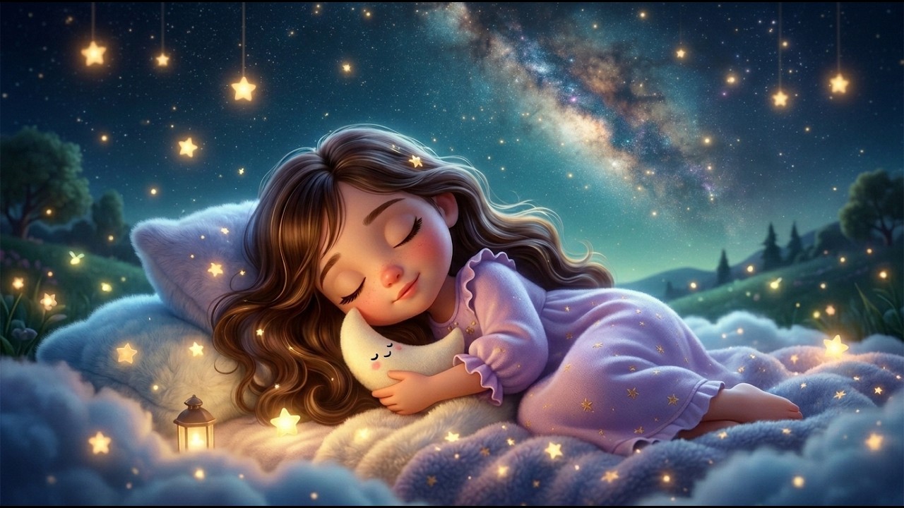 1 Hour Cozy Starry Night Lullaby 🌙 | Soft Baby Sleep Music