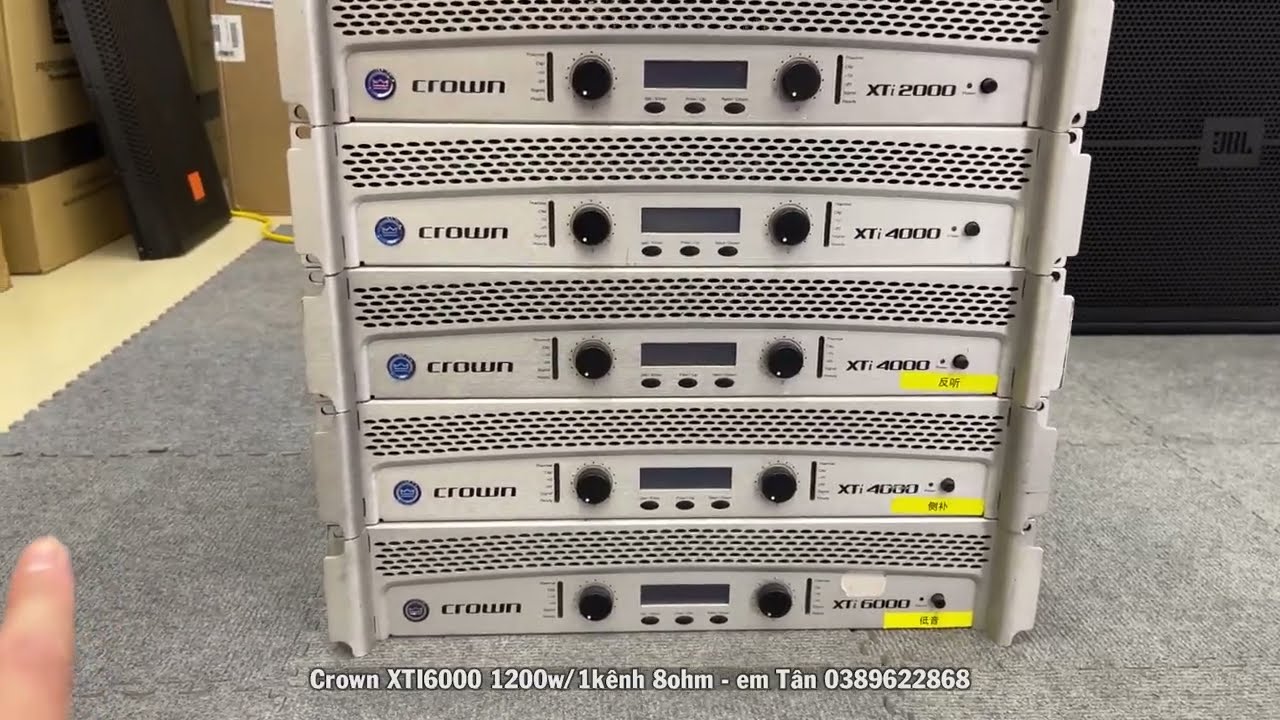 Đẩy Crown XTI 6000 1200w/1kênh Khủng