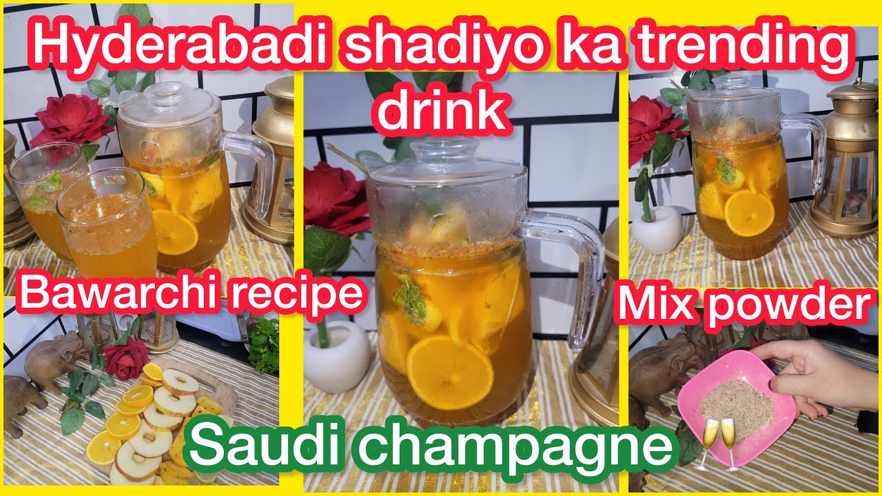 Saudi champagne/ Hyderabadi Bawarchi recipe/ special mix powder/Fruit champagne/Non alcohol drink