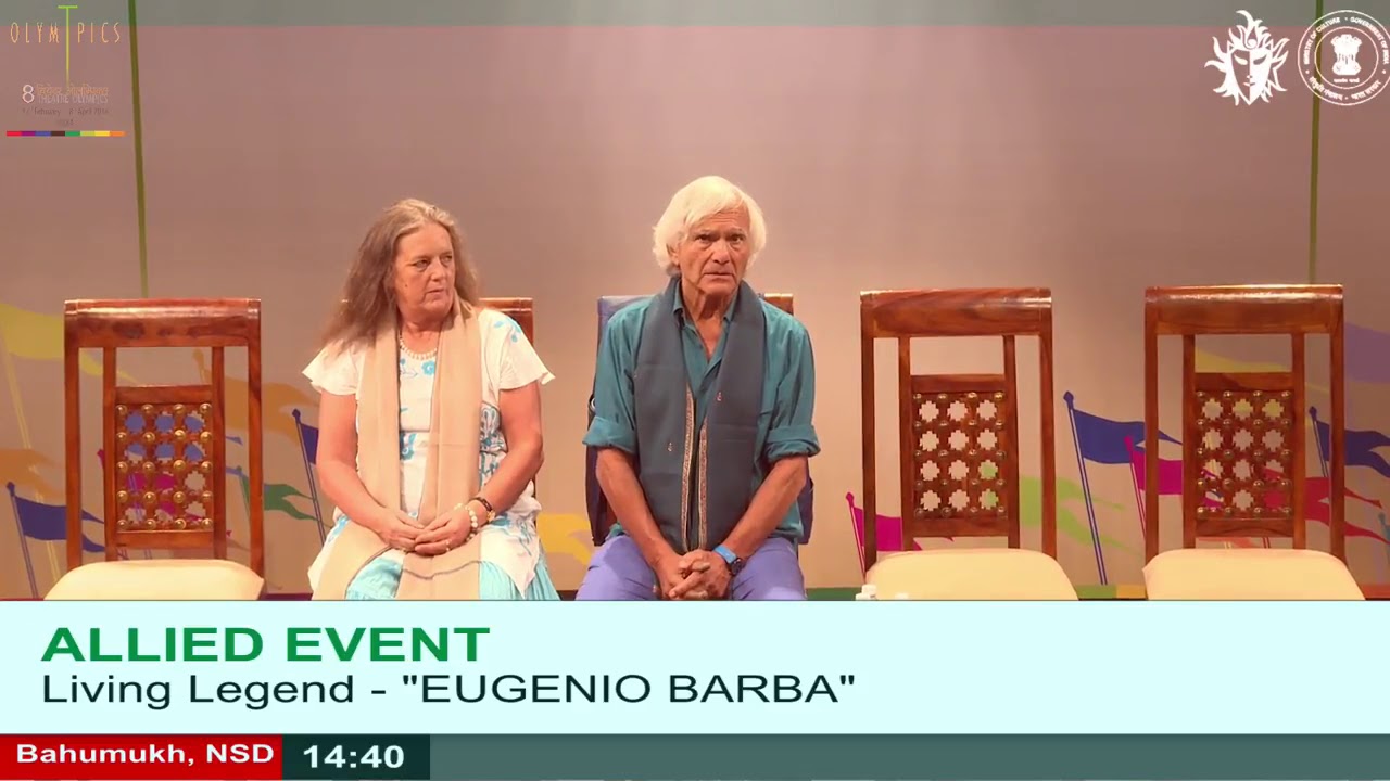 Living Legend   'EUGENIO BARBA' 10 MAR 2018