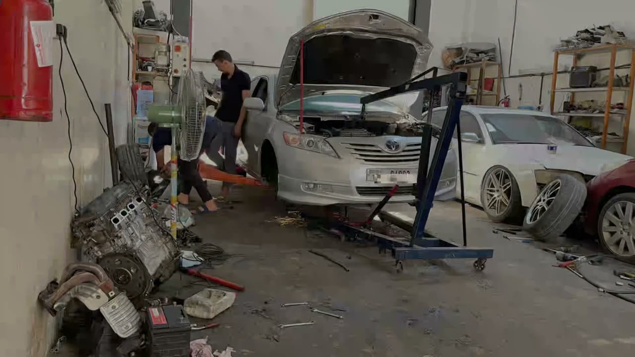 كامري 2009Toyota Camry engine installation
