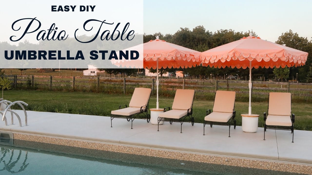 DIY Patio Table Umbrella Stand