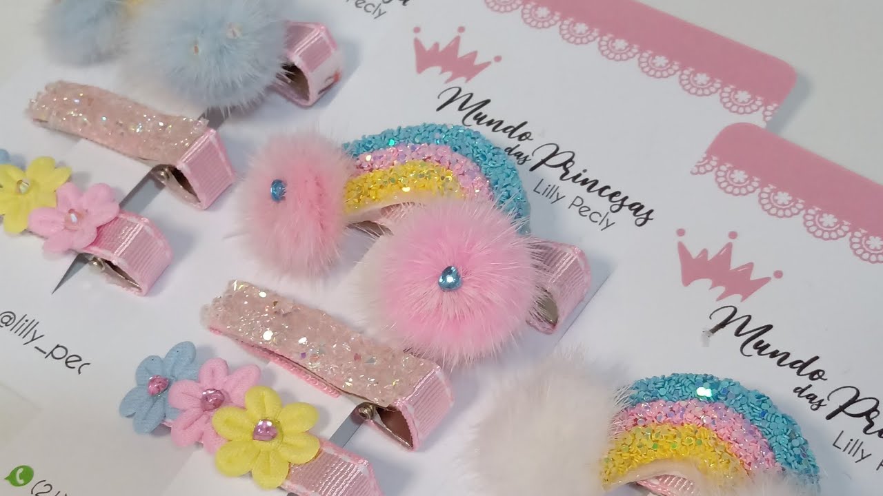 🌈♥️Hair Clip Rainbow  /Super Dica para Iniciantes By Lilly Pecly