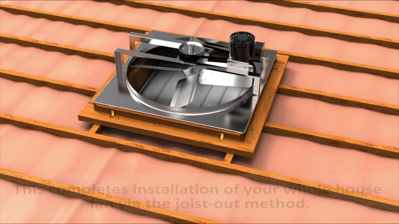 Cool Attic Whole House Fan Installation