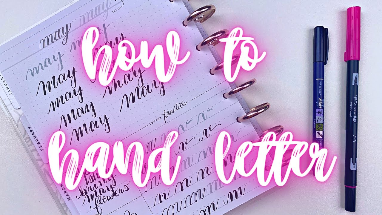 How to hand letter in your planner for beginners