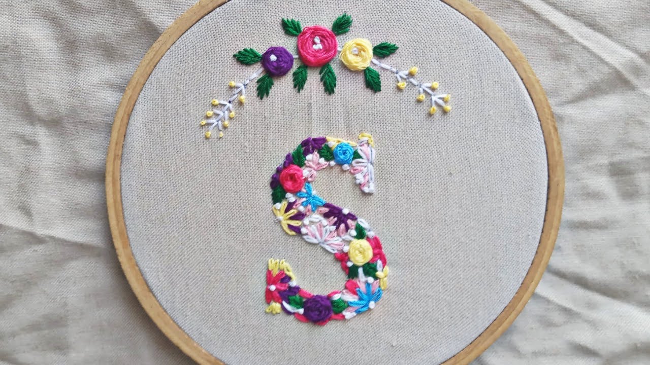 التطريز اليدوي Hand Embroidery تطريز حرف سهل وبسيط