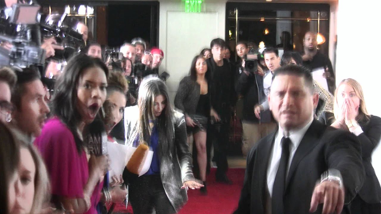 Kim Kardashian Doused with Flour in L.A. Fur Protest