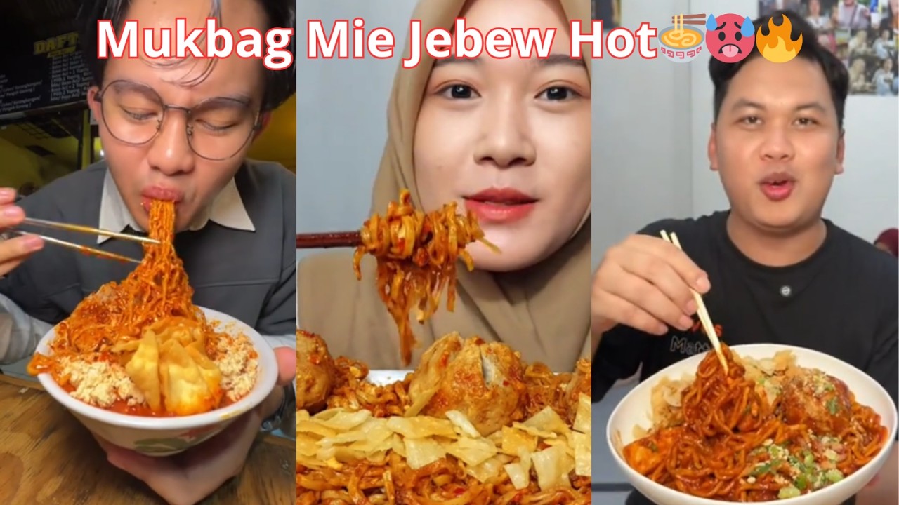 Kompilasi Mukbag Mie Jebew Hot🍜🥵🔥