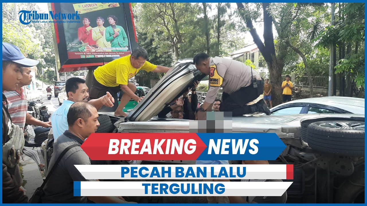 BREAKING NEWS: Kecelakaan Xpander Terguling di Jalan Diponegoro Semarang Hari Ini