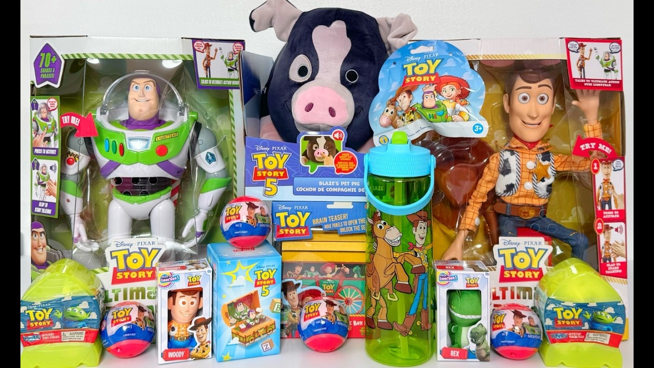 ASMR NEW Toys DISNEY PIXAR TOY STORY 5 Oddly Satisfying Toy Unboxing | No Talking