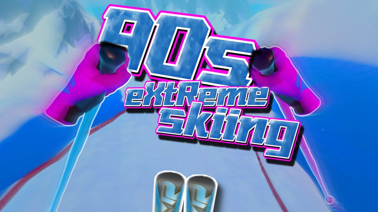 DOWNHILL PSVR2 Skiing Simulator! | 90's Extreme Skiing