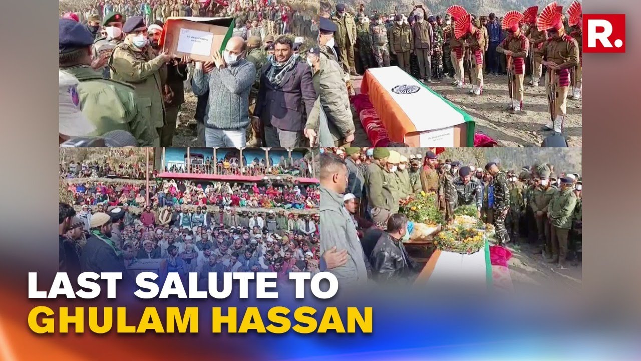 Srinagar Terror Attack: Locals In Ramban Mourn As Martyr ASI Ghulam Hassan Laid To Rest
