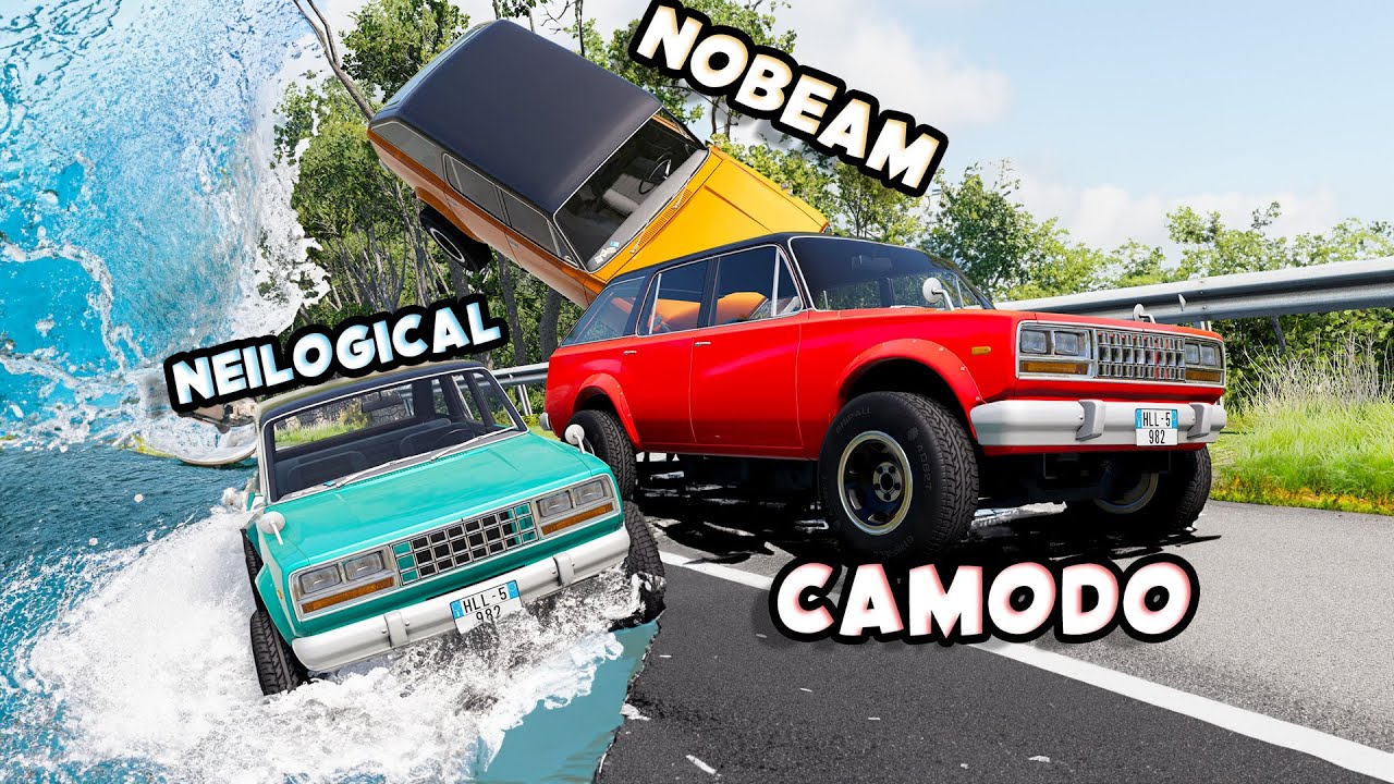 Escaping The Flood In The CRAZIEST Cars In BeamNG Drive!