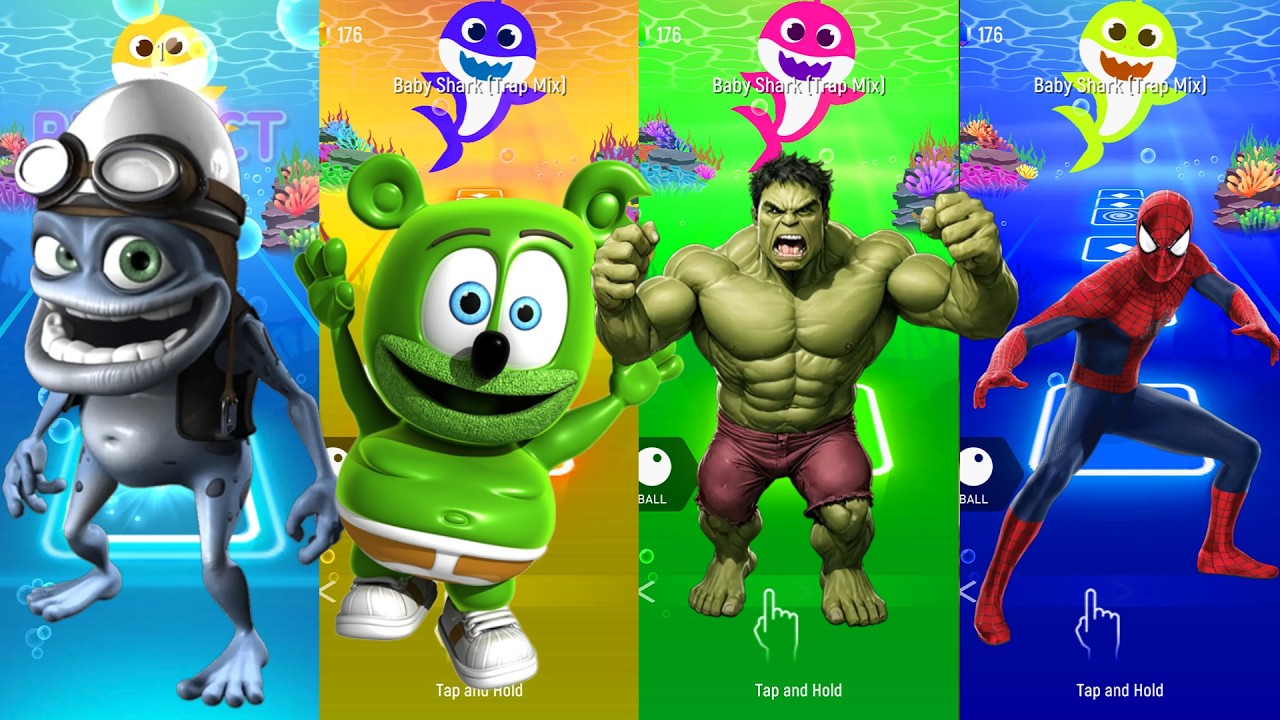 Hulk & Spider Hero Play Coffin Dance! 😱 Tiles Hop Meme  coffindance #gammybear  #Spiderman  #hoolk